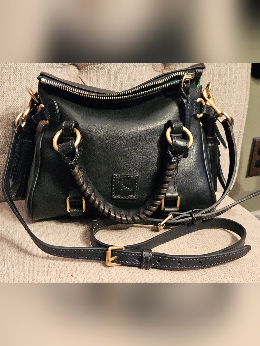 Dooney & Bourke Florentine Micro Satchel Black - Very Slightly Used W/ Dust Bag